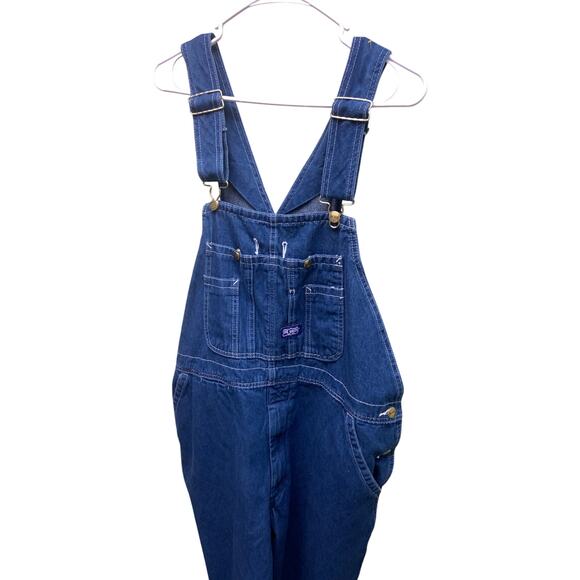 Vintage Big Smith Denim Overalls Farmer Carpenter  Size 40 x 28 - Picture 2 of 7